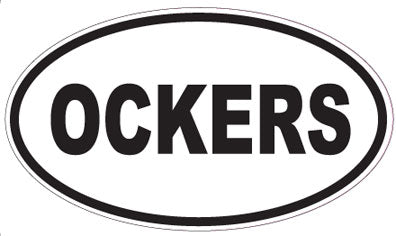 OCKERS - Oval Sticker