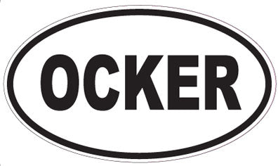 OCKER - Oval Magnet