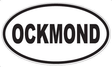 OCKMOND - Oval Sticker