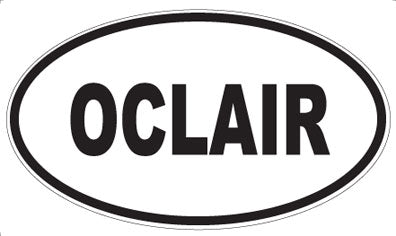 OCLAIR - Oval Sticker