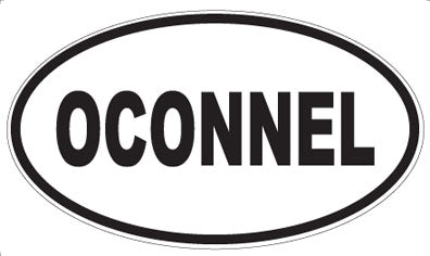 OCONNEL - Oval Sticker