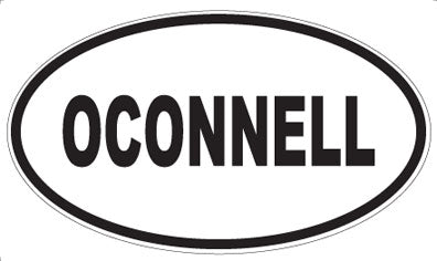 OCONNELL - Oval Magnet