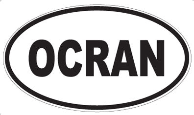 OCRAN - Oval Sticker