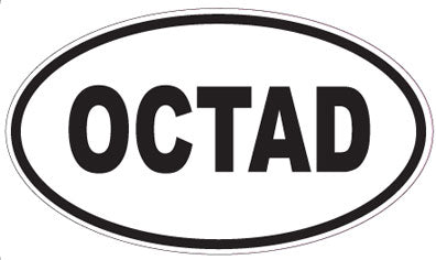 OCTAD - Oval Sticker