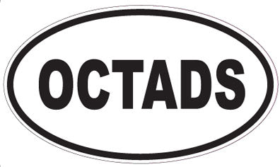 OCTADS - Oval Sticker