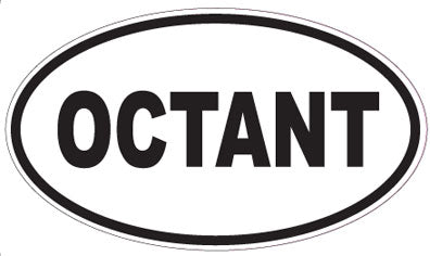 OCTANT - Oval Sticker