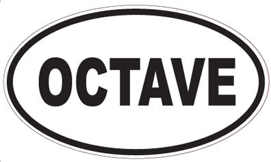 OCTAVE - Oval Sticker