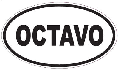 OCTAVO - Oval Sticker