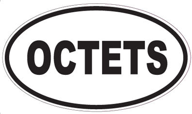 OCTETS - Oval Sticker