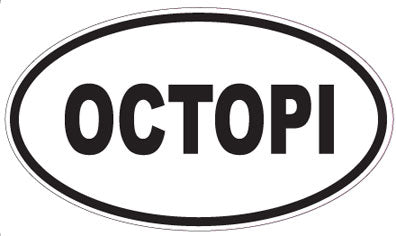 OCTOPI - Oval Sticker
