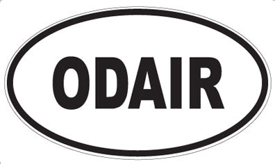 ODAIR - Oval Sticker