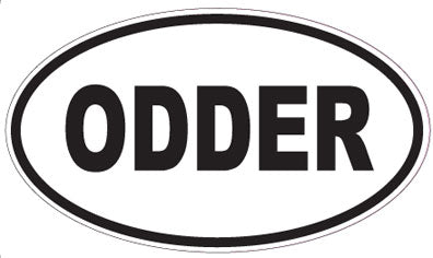 ODDER - Oval Sticker