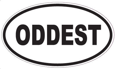 ODDEST - Oval Sticker
