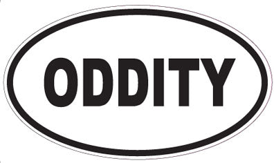 ODDITY - Oval Sticker