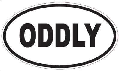 ODDLY - Oval Magnet