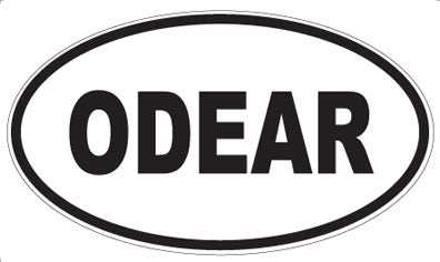 ODEAR - Oval Sticker