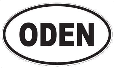 ODEN - Oval Sticker