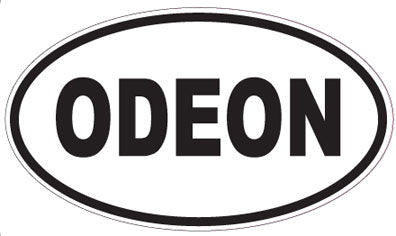 ODEON - Oval Sticker