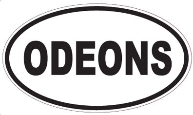 ODEONS - Oval Sticker