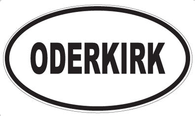 ODERKIRK - Oval Sticker