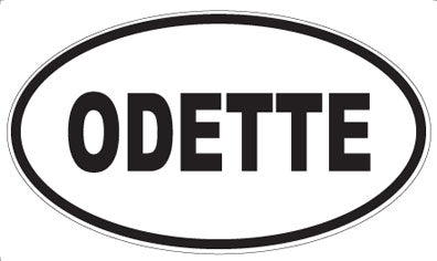 ODETTE - Oval Sticker