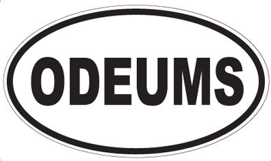 ODEUMS - Oval Sticker