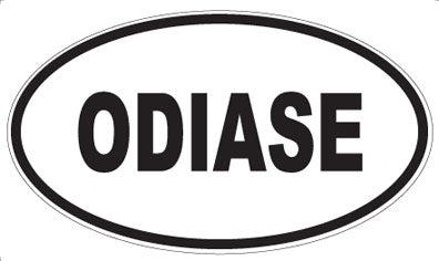 ODIASE - Oval Sticker