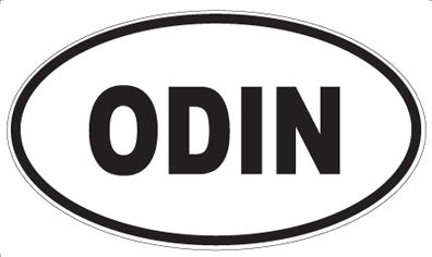ODIN - Oval Sticker