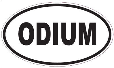 ODIUM - Oval Sticker