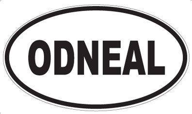 ODNEAL - Oval Sticker