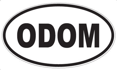 ODOM - Oval Sticker