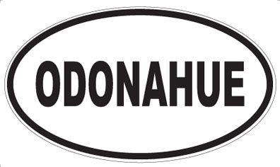 ODONAHUE - Oval Magnet