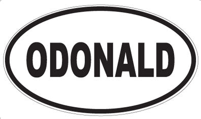 ODONALD - Oval Magnet
