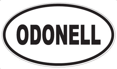 ODONELL - Oval Sticker
