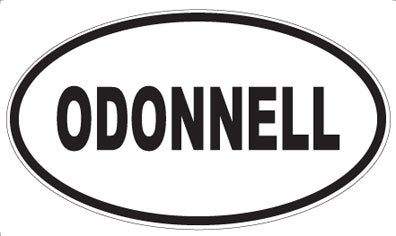 ODONNELL - Oval Sticker