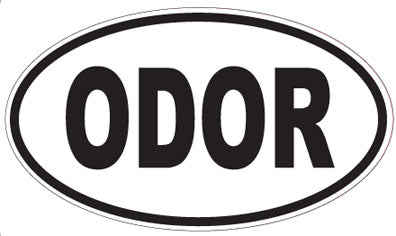 ODOR - Oval Sticker