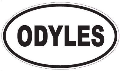 ODYLES - Oval Sticker
