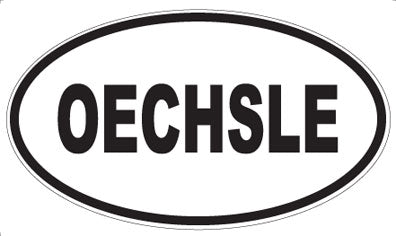 OECHSLE - Oval Sticker