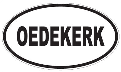 OEDEKERK - Oval Sticker