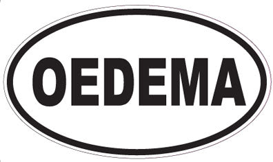 OEDEMA - Oval Sticker