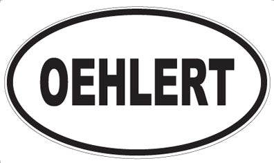 OEHLERT - Oval Sticker