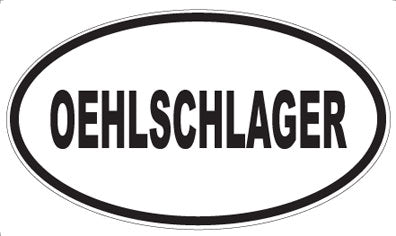 OEHLSCHLAGER - Oval Sticker