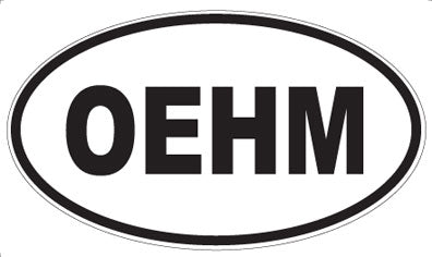 OEHM - Oval Sticker