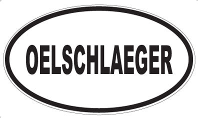 OELSCHLAEGER - Oval Sticker