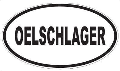OELSCHLAGER - Oval Sticker