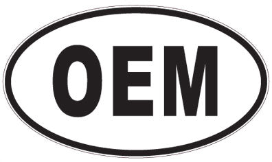 OEM - 3 Letter Initials Oval Sticker