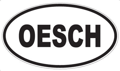 OESCH - Oval Sticker