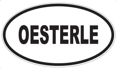 OESTERLE - Oval Sticker