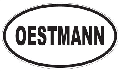 OESTMANN - Oval Sticker