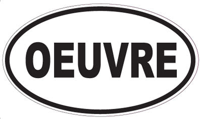 OEUVRE - Oval Sticker
